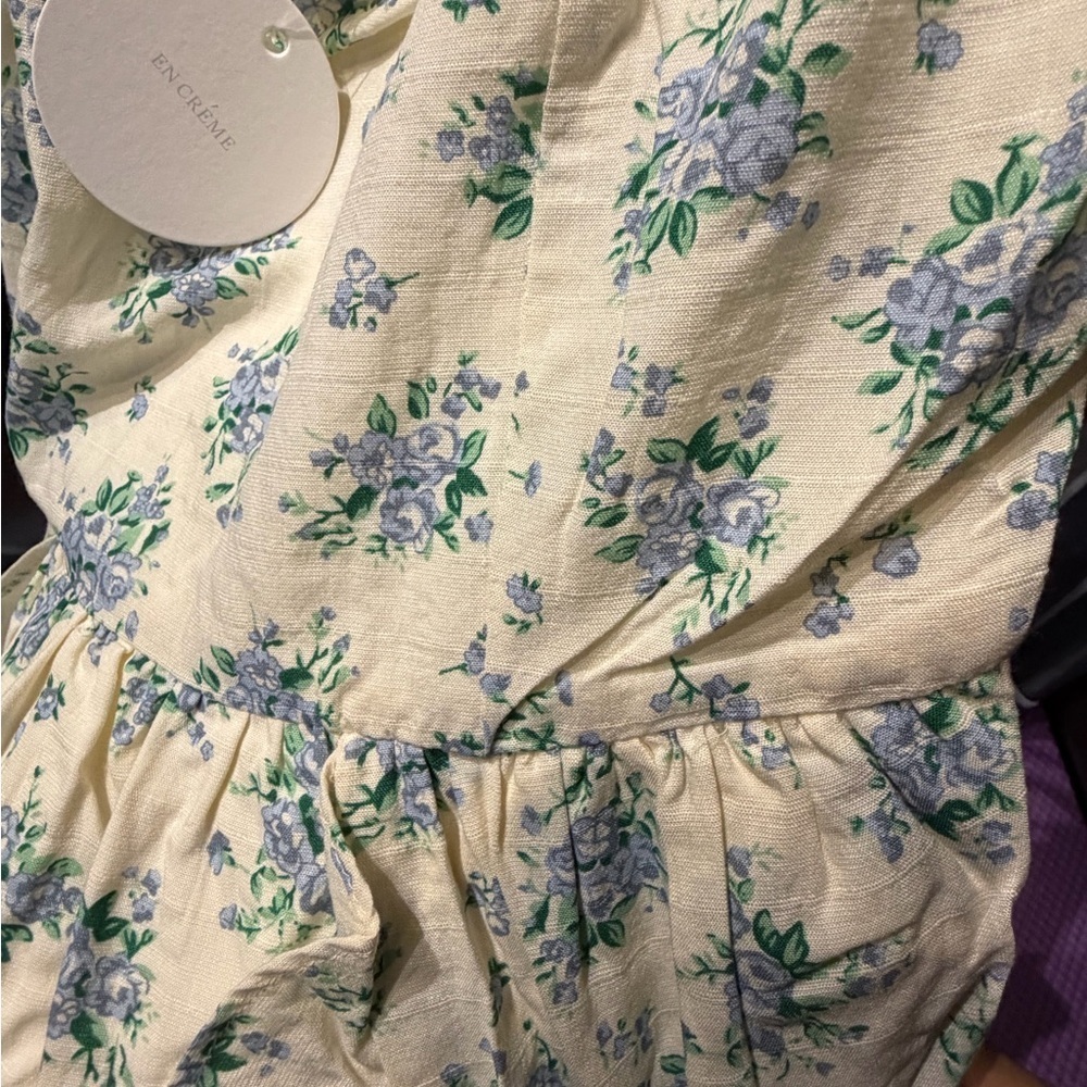 Floral High-Low Dress- shoulders baby doll M - Picture 9 of 9
